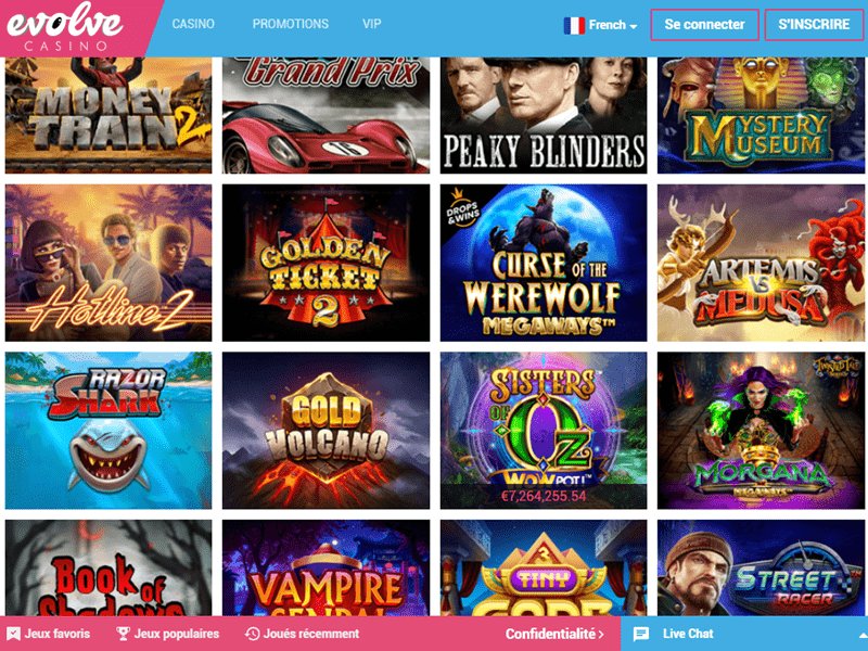 Découvrez les Avantages de l’Evolve Casino en Ligne pour les Joueurs Français
